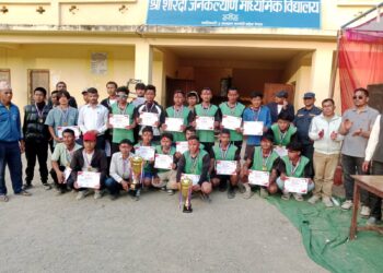 पालिका कप : क्रिकेट र फुटबलको उपाधि वडा नम्बर ६ लाई,भलिवलको उपाधि २ नम्बरको पोल्टामा
